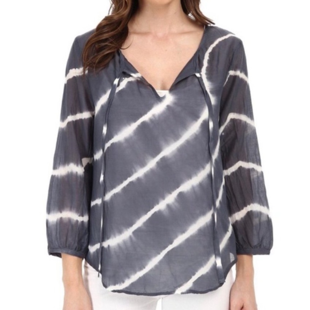 Velvet by Graham & Spencer, Tie-dye Peasant Top